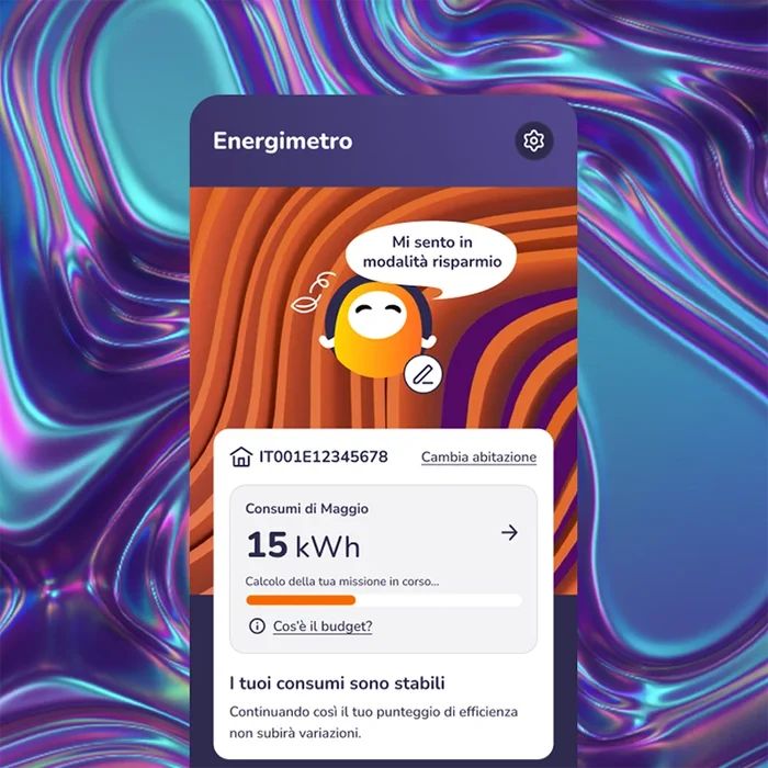 home con funzionalità energimetro