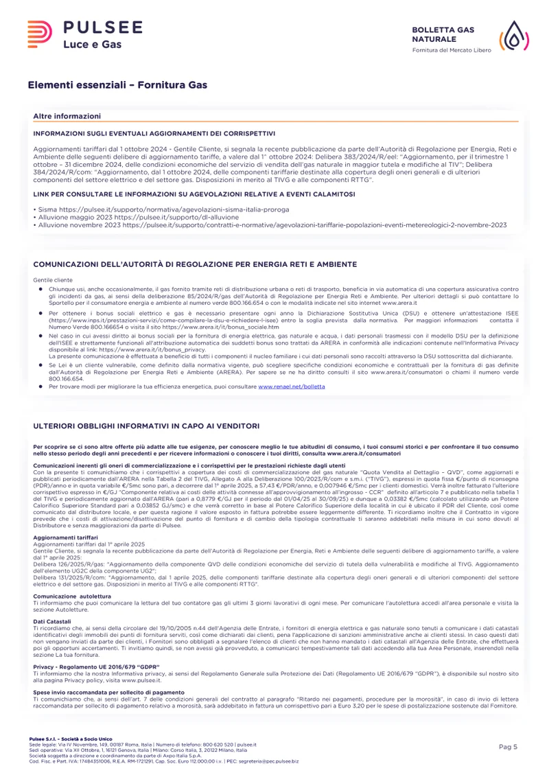 Guida alla bolletta pagina 5